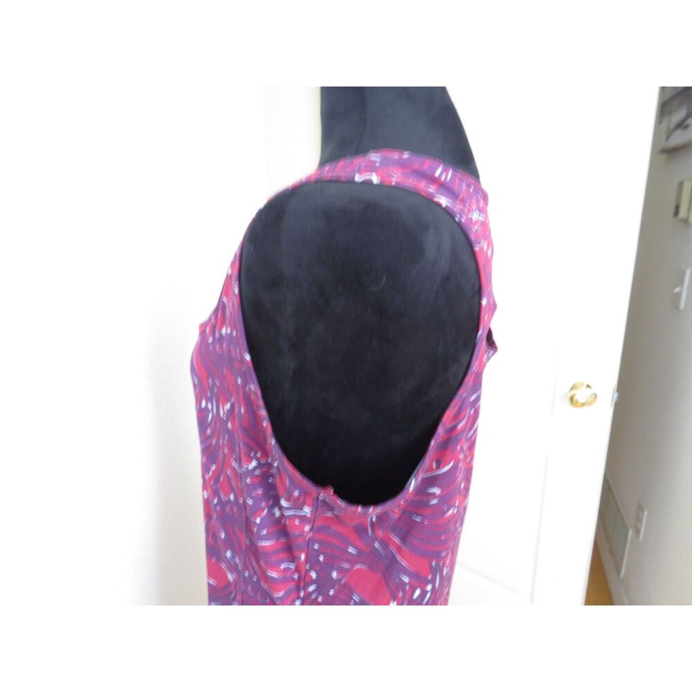 Woolrich Women's Athletic Patterned Tunic Dress Athleisure Wine/Purple S EUC - Picture 4 of 8